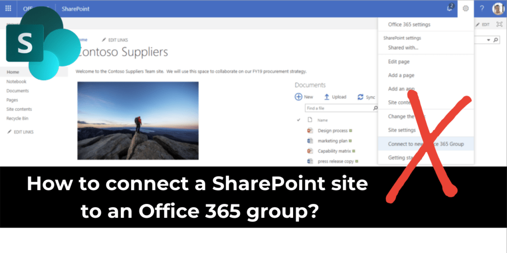 SharePoint connect office 365 group